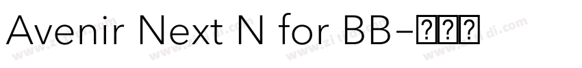 Avenir Next N for BB字体转换